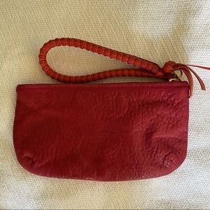 Stella & dot pebble leather wristlet